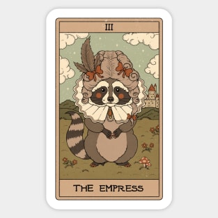 The Empress - Raccoons Tarot Sticker